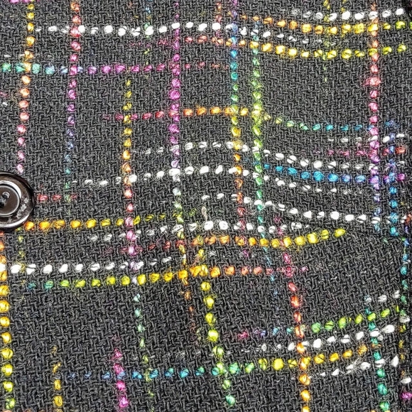 2000s rainbow tweed duster coat - Picture 7 of 8